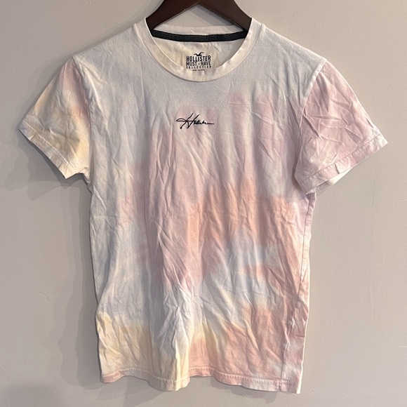 HOLLISTER Women’s Light Tie Dye Crewneck Short Sleeve Tee Size XS - Picture 1 of 3
